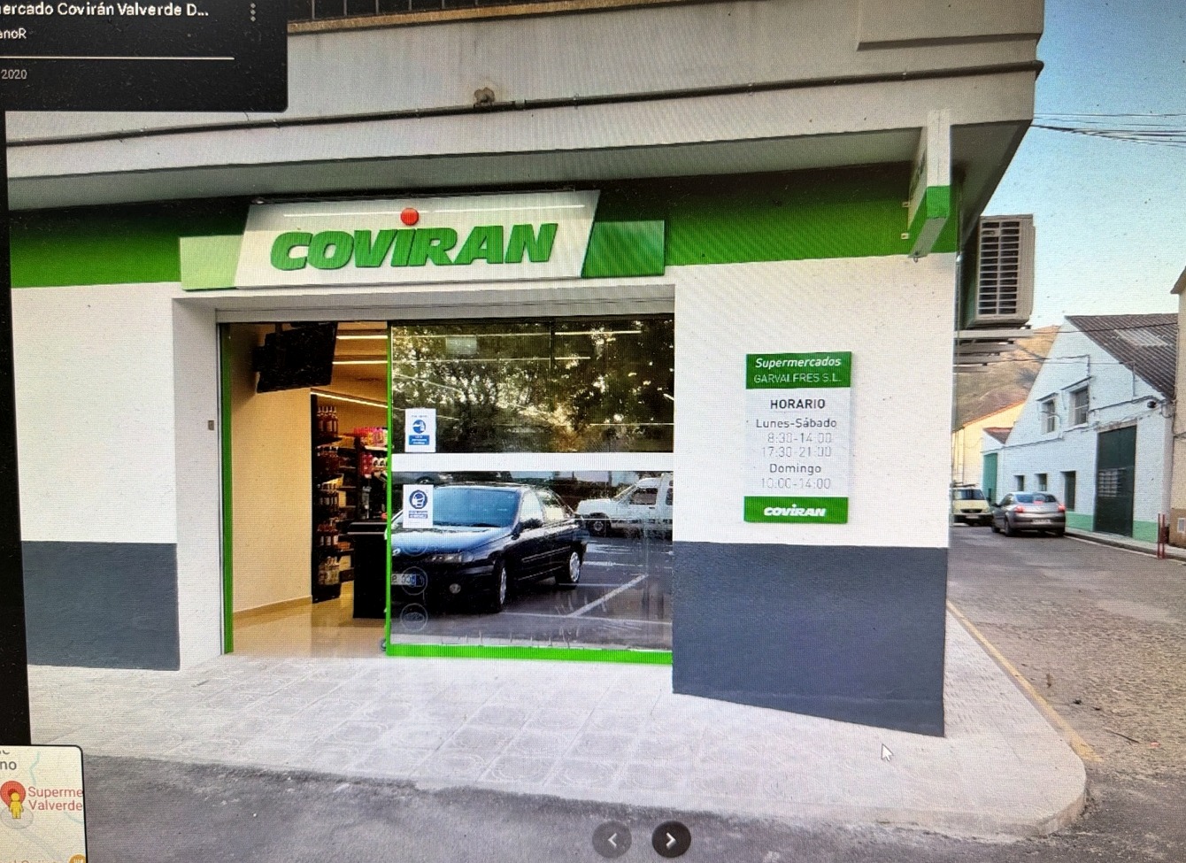 Fachada de Covirán VDF en Valverde del Fresno